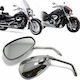 Motorradrückspiegel 2Stück Silber
