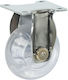 Finetto Furniture Wheel made of Metal with Wheels Διαφανη