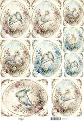 Reispapier Maja's Memories 30x42cm Vintage Tier...