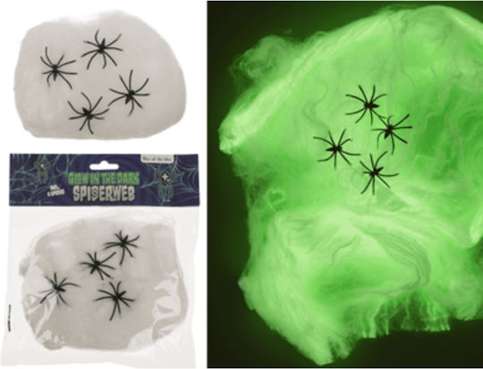 Spider Web Glows In The Dark 4 Spiders Spider Web 28 Gr Halloween Carnival Accessories