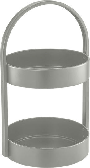 Ankor Obstschale Metallisch 2 Niveaus Grün 24.5x22.5x40cm