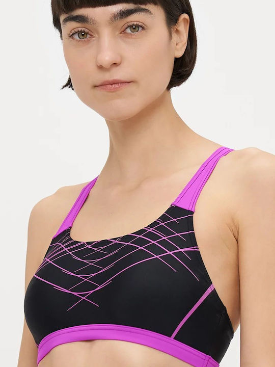 Arena Set Bikini Black, Very Fuchsia
