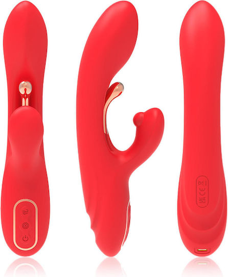 B-Series Joy Δονητής Rabbit 22.4cm Κόκκινος
