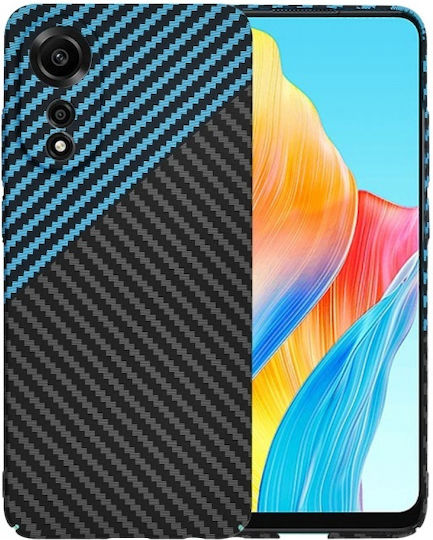 Θήκη Oppo A78 4g Techsuit Carbonite Fiber Shell Μαύρο Μπλε