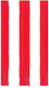 Χαρτοπετσέτες Guest Cafe Stripe Red Linen 10.8x19.8cm Caspari 12 Tεμάχια