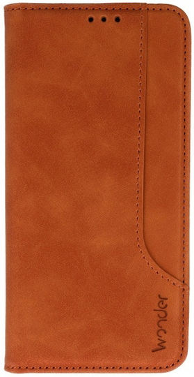 Wonder Book Synthetic Leather / Silicone Brown (Galaxy A55 Oppo A55 5G)