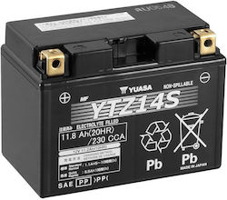 Yuasa Motorcycle Battery YTZ14S 230A With Capacity 11.8Ah