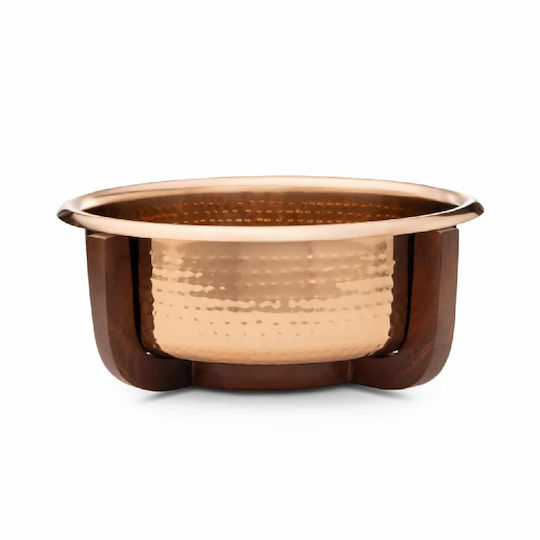 Yuk Bol Decorativ Lemn Maro 40x15cm 1buc