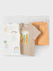 Kids' Set with Shorts Summer 3pcs Beige, Peach