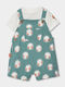 Kids Clothing Set with Summer Pants 2 Pieces Green