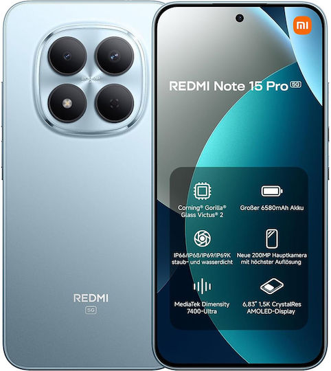 Xiaomi Redmi Note 15 Pro NFC 5G Dual SIM (8/256GB) Albastru