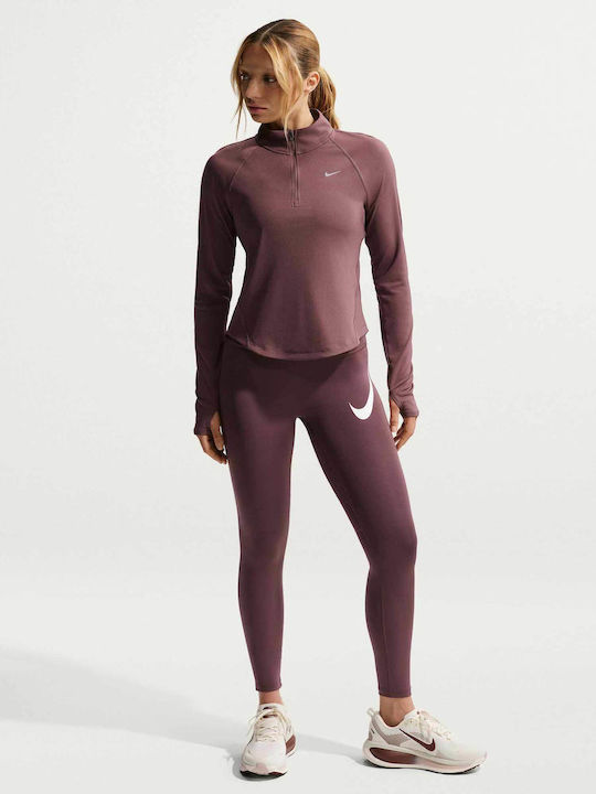 Nike Dri-Fit Γυναικείο Cropped Κολάν Μωβ