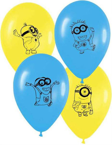 Baloane Tipărite Minions 12" 25 Bucăți