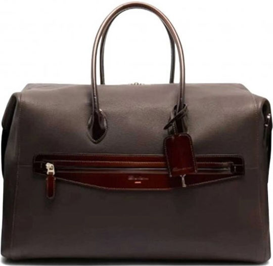 Santoni Sack Voyage Brown made of Leather L45.5xW26xH28cm