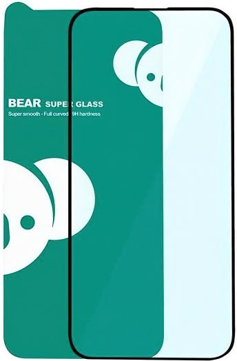 Bear 3D Full Glue Screen Protector Μαύρο (iPhone 17 / 17 Pro / 16 Pro)