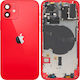 Battery Cover Apple iPhone 12 Middle Frame Red Replacement