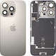 Battery Cover Apple Iphone 16 Pro Beige Natural Titanium Replacement