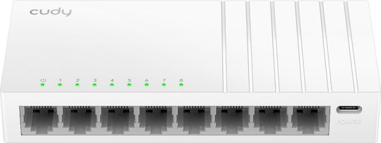 Cudy GS108U L2 Switch с 8 Портове Гигабитови (1Gbps) Ethernet