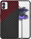 Θήκη Τηλεφώνου Nothing 1 Techsuit Carbonite Fiber Shell Μαύρο Κόκκινο