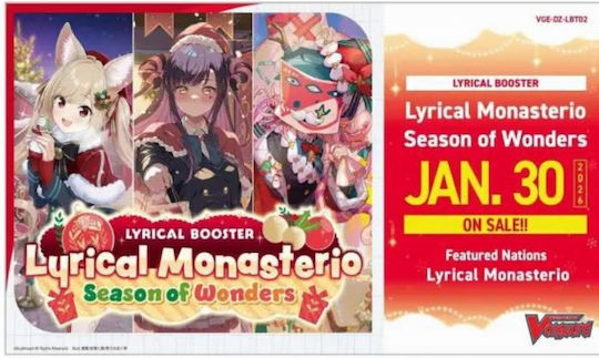 Cardfight Vanguard Dz-lbt02 Lyrical Monasterio Season Wonders Booster Box 16 Packs