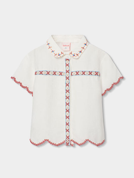 Copii Cămașă Cu mânecă scurtă Off-white