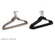 Vestiamo Casa Wardrobe Hanger for Pants Plastic Black 747053 10pcs