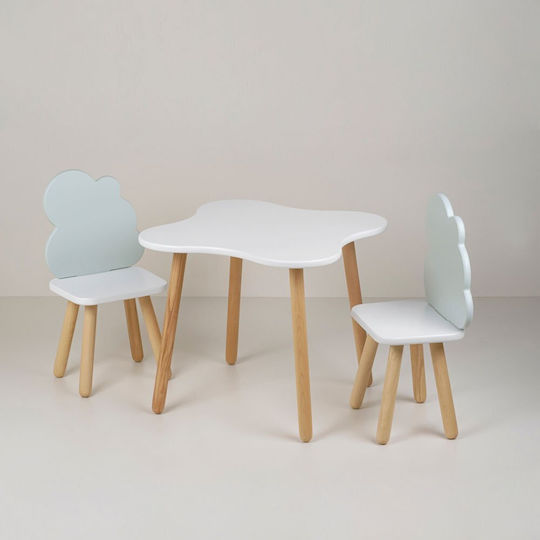 Kids Table and Chairs Set made of Wood Wudd