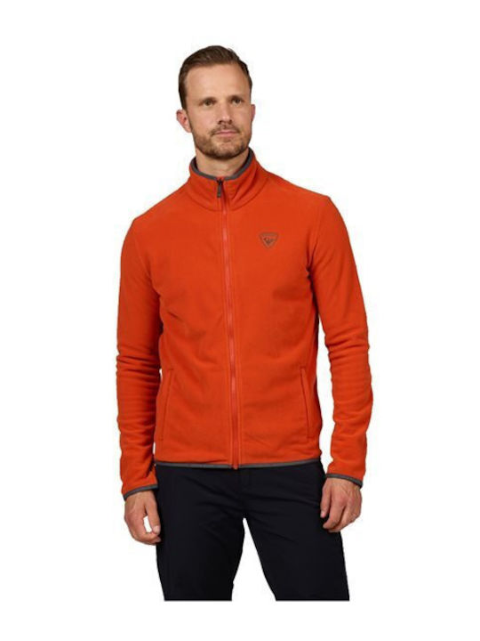 Men's Fleece Cardigan Red