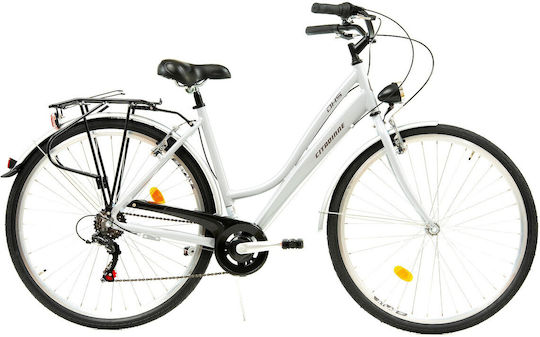 DHS 28" Weiß Fahrrad Stadt mit Gängen