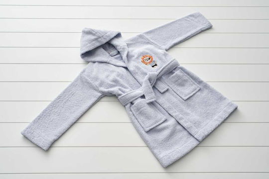 Vesta Home Παιδικό Μπουρνούζι Grey με Κουκούλα