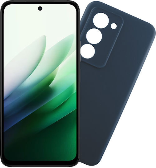 Volte-Tel Rückseitencover aus Silikon mit Blauen Nackenriemen für Redmi 15