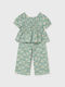 Kids' Set with Pants Summer 2pcs Green