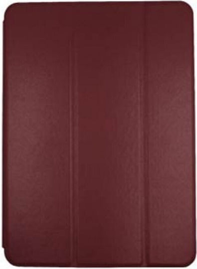 Oem Tri-Fold Klappdeckel Leder Samsung Galaxy Tab A9 8.7 Burgundisch