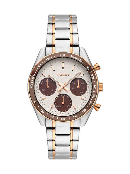 Vogue Happy Womens Watch 38mm Battery with Silver Metal Bracelet