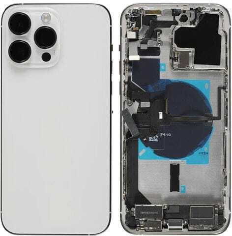 Заден Рамка Housing Apple iPhone 14 Pro Малки Части Сребрист Oem