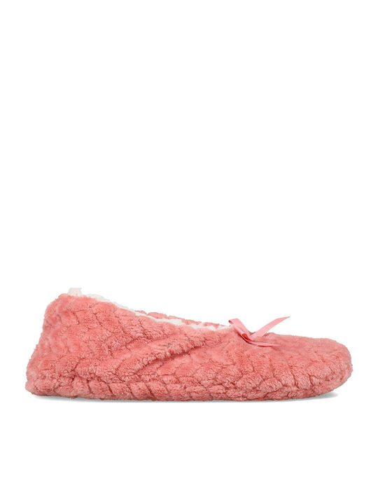 Winter Women's Slippers with Fur Pink