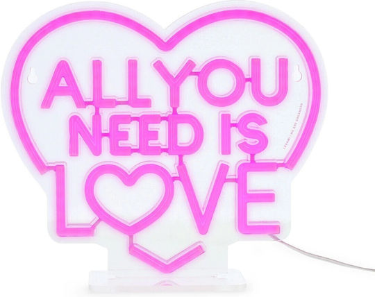 Legami Milano Neon Φωτιστικό LED Θερμό Λευκό Love