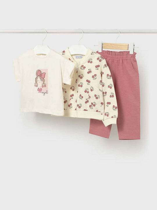 Mayoral Kids Set with Pants Pink 3pcs