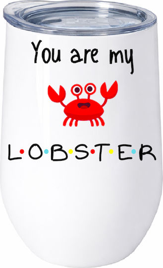 Friends You Are My Lobster No14 Stainless Steel Thermos Glass Double Wall 500ml Premium Quality Valentine's Day