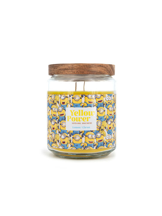 Minions Lumânare Aromatică în Borcan cu Miros de Portocală 510gr