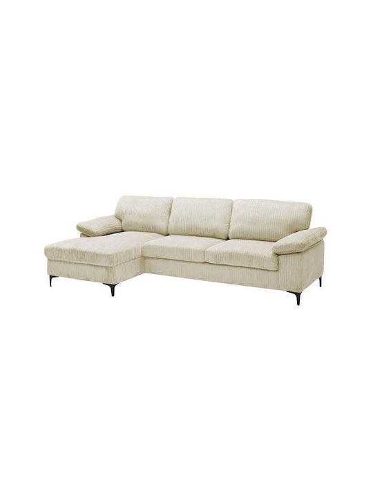 Cyril Ecke Sofa mit Rechte Ecke Beige 267x132x84cm E9583,20