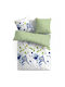 Vanora Set Husă de Pilotă Dublă cu 2 Fețe de Pernă & 1 Cearsaf 200x220 Micro Green