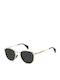 David Beckham Unisex Sunglasses with Gold Metallic Frame and Gold Lens DB 1228/S RHL/2K