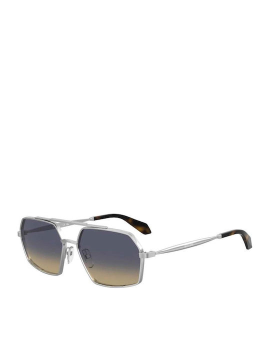 Moschino Unisex Sunglasses With Silver Metallic...