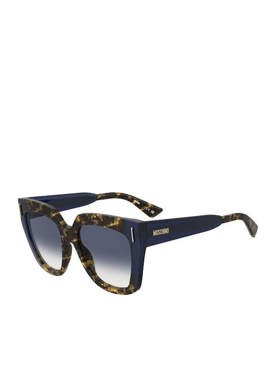 Moschino Unisex Sunglasses with Blue Frame and ...