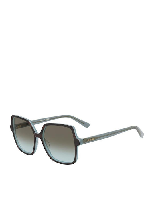 Moschino Unisex Sunglasses with Blue Frame and ...