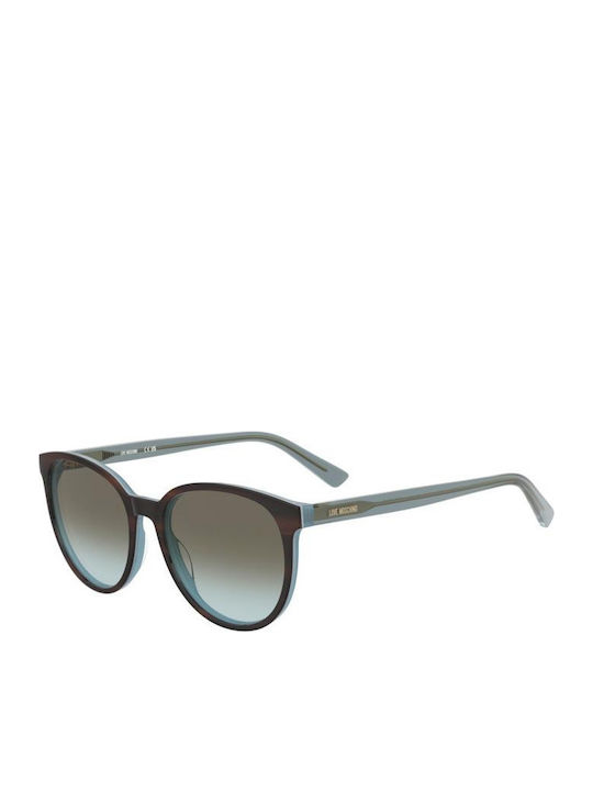 Moschino Unisex Sunglasses with Gold Frame and ...