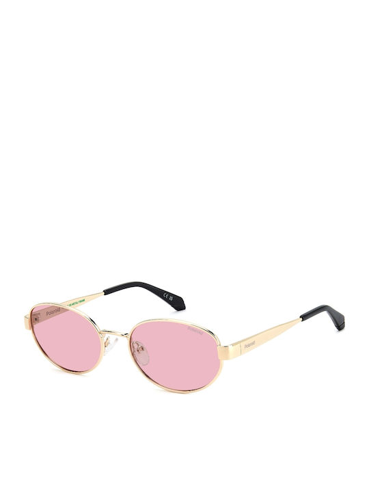 Polaroid Unisex Sunglasses With Pink Metallic F...