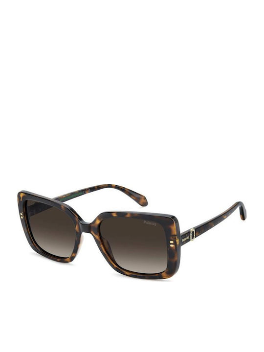 Polaroid Unisex Sunglasses with Brown Tartaruga...