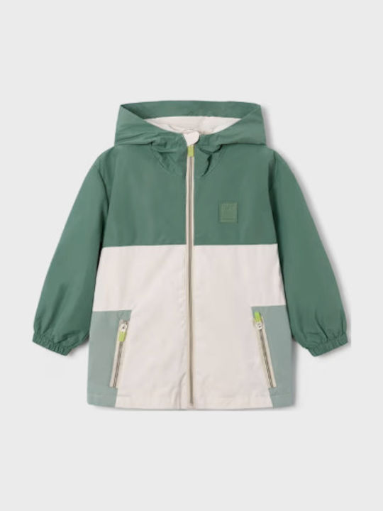 Mayoral Kids Casual Windproof Jacket with Hood ...
